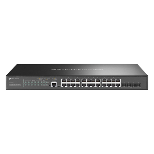 TP-Link Switch gerido Omada de 24 portas Gigabit PoE+ L2+, com 4 ranhuras SFP+ de 10GE - TP-Link SG3428XMP