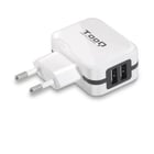 Carregador de parede Tooq 2x USB 2.0 - Tecnologia AI - Branco - Tooq 142409