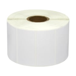 Rolo de Etiquetas Compatível Zebra Z-Perform 1000T/Z-Select 2000D/2000T Etiquetas Compatíveis 50x25 mm - 1300 Unidades Rolo - Substitui 880199-025D/3007201-T/880007-025D