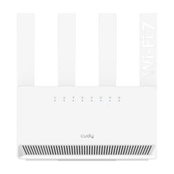 Roteador WiFi Cudy BE3600 Dual Band Gigabit 7 - Velocidade de até 1000Mbps - 4 Portas - 4 Antenas Fixas de 5dBi - Tecnologia MU-MIMO - Branco - Cudy WR3600E