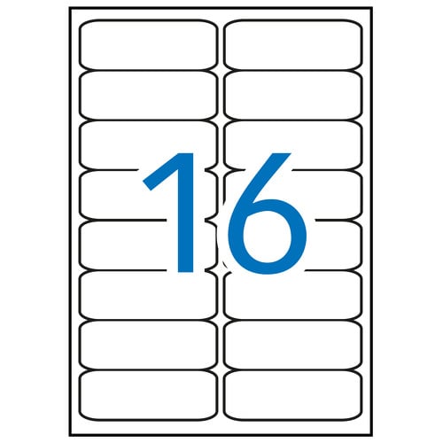 Apli Etiquetas Brancas Permanentes 99.1 x 34.0mm 100 folhas - APLI 205061