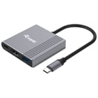 EQUIP DOCK USB-S 3 IN 1 HDMI/UASB-A + USB-C (DP )4K/60HZ-100W USB PD - Equip 133488