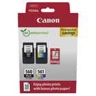 Canon PG-560/CL-561 Pack de 2 Cartuchos de Tinta Originales + Papel Fotografico Brillante GP-501 - 3713C008 - Canon 3713C008