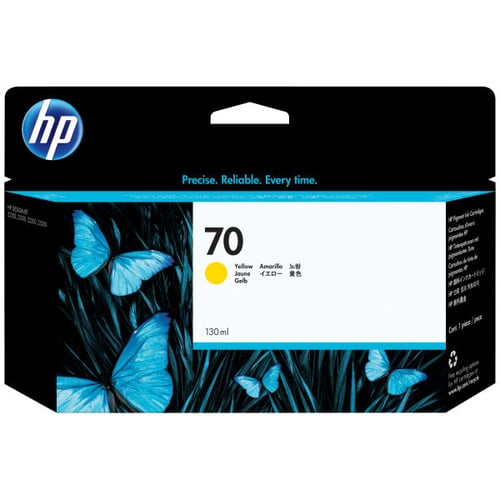 HP Tinteiro DesignJet 70 Amarelo de 130 ml - C9454A