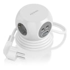 Extensão de mesa multifunções Aisens com 3 tomadas + 2xUSB-C - 2xUSB-A - 1,4 m - Branco - Aisens 238107