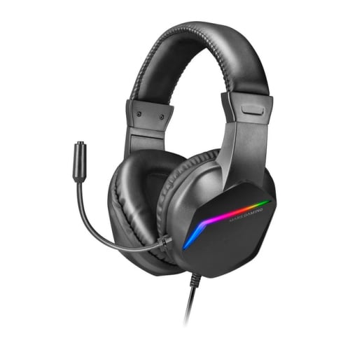 MARS GAMING HEADPHONES&MIC MH122 FRGB HIFI NOISE CANCEL UNI COMP BLACK - Mars Gaming MH122