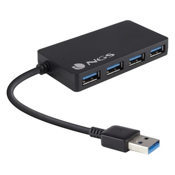 NGS Hub 4 Portas USB 3.0 - Velocidade até 4,80GB/s - Preto - NGS IHUB3.0