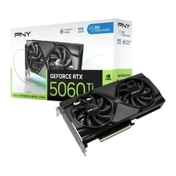 Placa gráfica PNY GeForce RTX 5060 Ti 8GB GDDR7 Overclocked Dual Fan Reflex 2 AI NVIDIA DLSS4 - PNY VCG5060T8DFXPB1-O