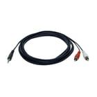 EATON TRIPP LITE 3.5 MM MINI STEREO TO RCA AUDIO SPLITTER ADAPTER M/2XM 1.8 M - Eaton P314-006