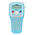 Rotuladora eletrónica de mão com design ergonómico para casa e para o escritório com visor LCD. Cor azul claro - Brother PT-H100LB