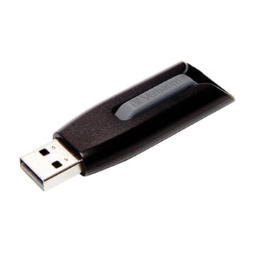 PEN VERBATIM 64GB USB 3.0 STORE N GO V3 BLACK / GREY - Verbatim 49174