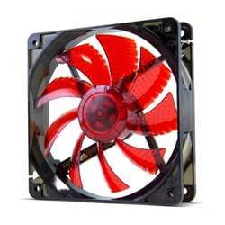 Ventoinha Nox CoolFan Red LED 120mm - Conector Molex - Silenciosa - Nox NXCFAN120LR