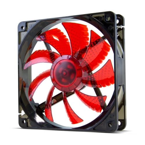 Ventoinha Nox CoolFan Red LED 120mm - Conector Molex - Silenciosa - Nox NXCFAN120LR