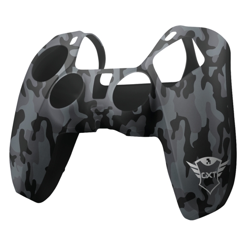 Capa de silicone Trust Gaming GXT 748 para controlador PS5 - Camuflagem preta - Trust 24172