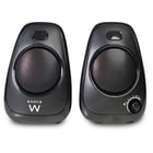 EWENT COLUNAS 2.0 10W VOLUME CONTROL USB POWERED BLACK - Ewent EW3527