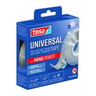 Tesa Cinta Universal de Doble Cara con Nano Power 30mm x 3 Metros - Soporta Cargas Pesadas - Puede Retirarse sin Dejar Residuos - Reutilizable - Para Interiores y Exteriores - Transparente - Tesa 55810-00002-00