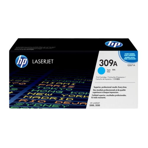 HP 309A Cyan Original LaserJet Cartridge toner 1 unidade(s) Ciano - Q2671A