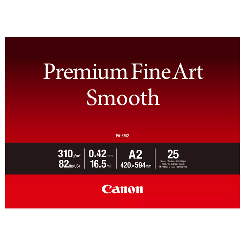 FA-SM2 A2 25 - Premium FineArt Smooth A2 25 sheets - Canon 1711C016