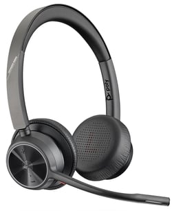 Plantronics/Poly Voyager 4320 UC M Auscultador Bluetooth com microfone - almofadas almofadadas - controlos auriculares - Preto - Poly 226092