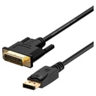 Cabo conversor Aisens Displayport para DVI - DP/M-DVI/M - 2,0m - Cor preta - Aisens A125-0366