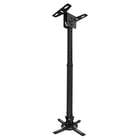 Suporte de teto para projetor Tooq - Inclinação e rotação - Adequado para tectos inclinados - Peso máximo 20 kg - Cor preta - Tooq PJ3030TN-B