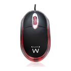 EWENT RATO MINI USB 1000DPI BLACK/TRANSPARENTE - Ewent EW3174