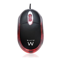 EWENT RATO MINI USB 1000DPI BLACK/TRANSPARENTE - Ewent EW3174