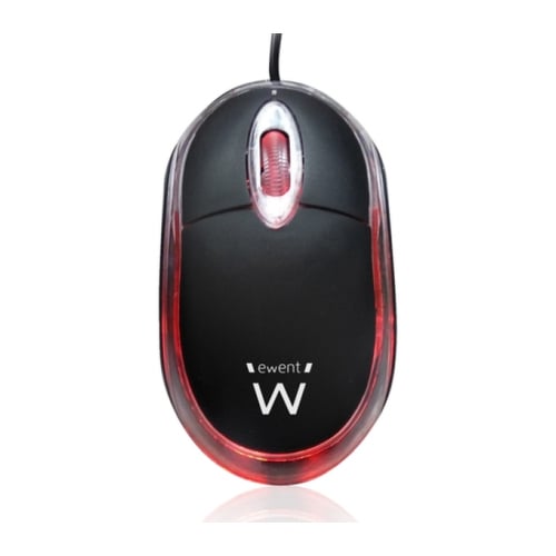EWENT RATO MINI USB 1000DPI BLACK/TRANSPARENTE - Ewent EW3174
