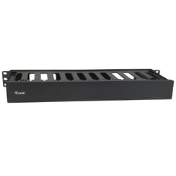EQUIP 19" RACK MOUNT CABLE MANAGEMENT PANEL, BLACK - Equip 327318