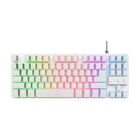 TRUST TECLADO GAMING GXT833 THADO RGB METAL COMPACT WHITE - Trust 25404