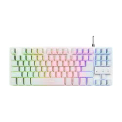 TRUST TECLADO GAMING GXT833 THADO RGB METAL COMPACT WHITE - Trust 25404