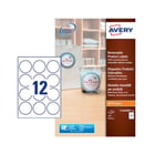 Etiquetas Redondas Removíveis 60mm Avery 20 Folhas - Avery AVEL7104REV-20