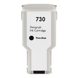 Tinta fotográfica genérica preta HP 730 - Substitui P2V73A/P2V67A - HI-730PHBK
