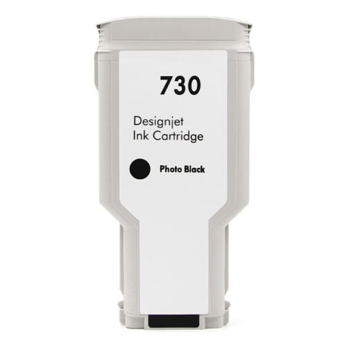 Tinta fotográfica genérica preta HP 730 - Substitui P2V73A/P2V67A - HI-730PHBK