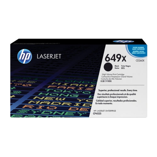HP Toner LaserJet Original 649X Preto de elevado rendimento - CE260X