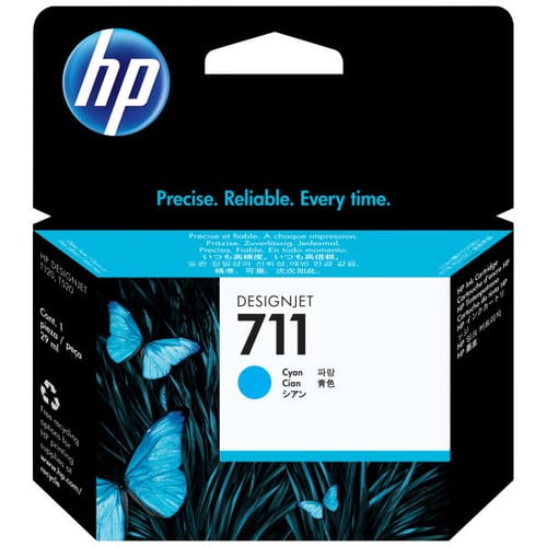 Cartucho de tinta original HP 711 ciano - CZ130A - HP CZ130A