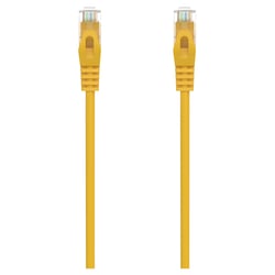 Cabo de Rede Aisens Patch Cord RJ45 LSZH CAT.6A 500 MHZ UTP AWG24 - 25CM - Cor Amarela - Aisens A145-0563