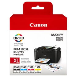 Canon PGI1500XL Pack de 4 Cartuchos de Tinta Originales - 9182B004/9182B010 - Canon 9182B010