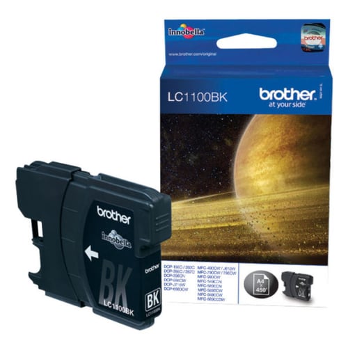 Tinteiro de tinta preto - Brother LC1100BK