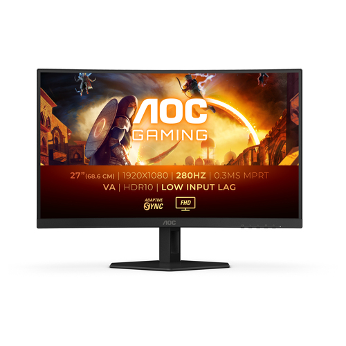 AOC MONITOR VA 27" 16:9 FHD CURVO 1MS 280HZ HDMI DP C27G4ZXE - AOC C27G4ZXE
