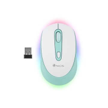 Rato sem fios USB Bluetooth 2400dpi NGS Smogmint-RB - Iluminação LED RGB - 3 botões - Utilização ambidestra - NGS SMOGMINT-RB
