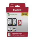 Canon PG-545/CL-546 Pack de 2 Cartuchos de Tinta Originales + 50 Hojas de Papel Fotografico - 8287B008 - Canon 8287B008