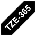 Brother TZe365 Cinta Laminada Generica de Etiquetas - Texto blanco sobre fondo negro - Ancho 36mm x 8 metros - Genérico BR-TZE365