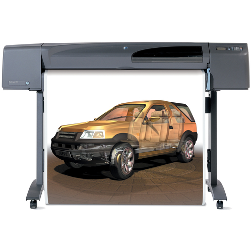 HP 800ps, Jato de tinta térmico, 2400 x 1200 DPI, Preto, Ciano, Magenta, Amarelo, 448 x 1608 mm, Papel de impressão branco, Papel revestido, Papel espesso, Papel de fotografia, 45,7 m - HP C7780C