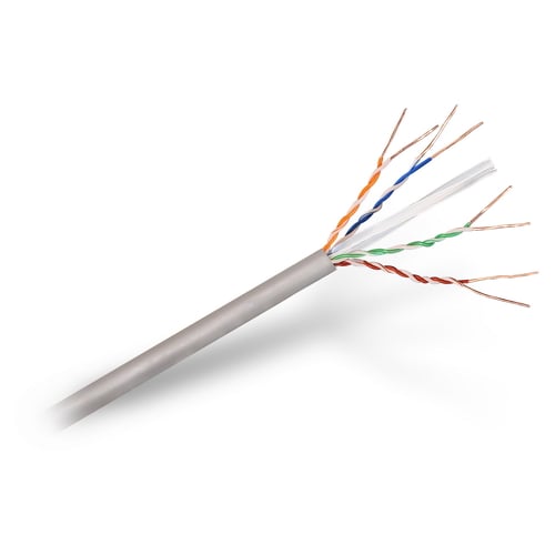 Cabo de Rede Aisens RJ45 LSZH Cat.6 UTP Rígido AWG24 - Bobina de 305m - Livre de Halogênio e 100% Cobre para Instalação - Cor Cinza - Aisens A135-0273