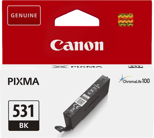 Tinteiro Original Preto Canon CLI531 - 6118C001/CLI531BK - Canon 6118C001