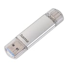 Pen Drive USB-C+ USB-A 3.1/3.0 32GB Hama C-Laeta Prata - Hama HAM124162