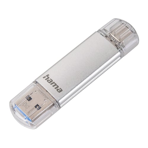 Pen Drive USB-C+ USB-A 3.1/3.0 32GB Hama C-Laeta Prata - Hama HAM124162