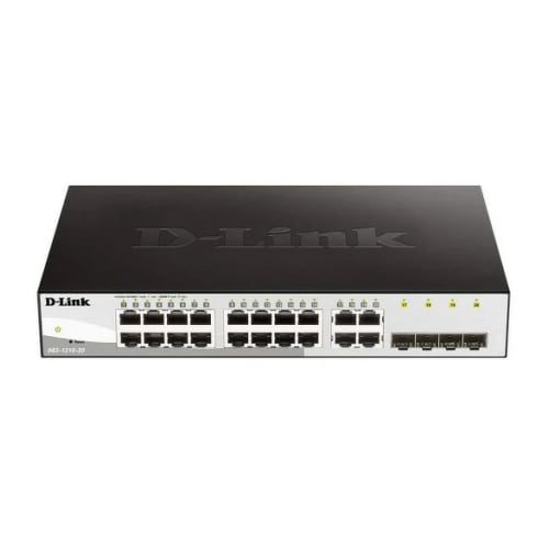 D-Link Semi-Manageable Switch 20 portas Gigabit + 4 SFP Combo - D-Link DGS-1210-24/E