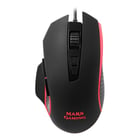 Mars Gaming MM018 4800dpi USB Gaming Mouse - 8 botões programáveis - Iluminação LED RGB - Uso com a mão direita - Cabo trançado de 1,45m - Mars Gaming MM018